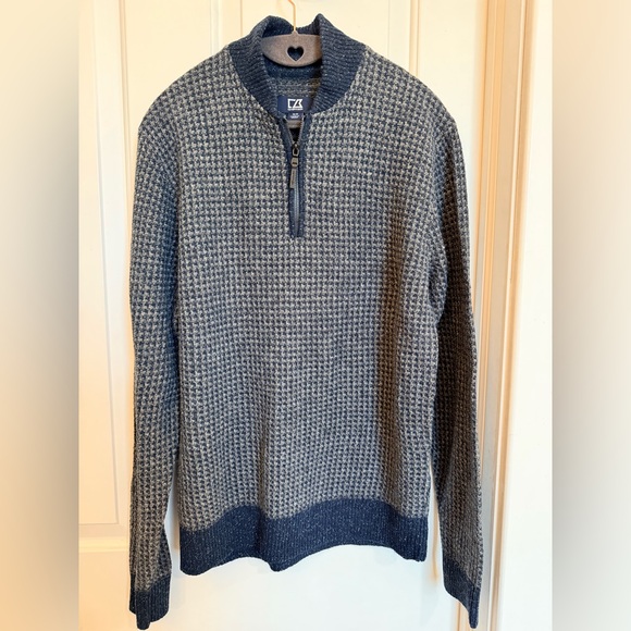 Cutter & Buck Men’s M Quarter Zip Sweater – Italian Yarns - Picture 1 of 8